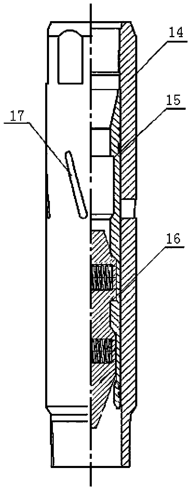 Hydraulic-type fracturing sliding sleeve opening and closing tool