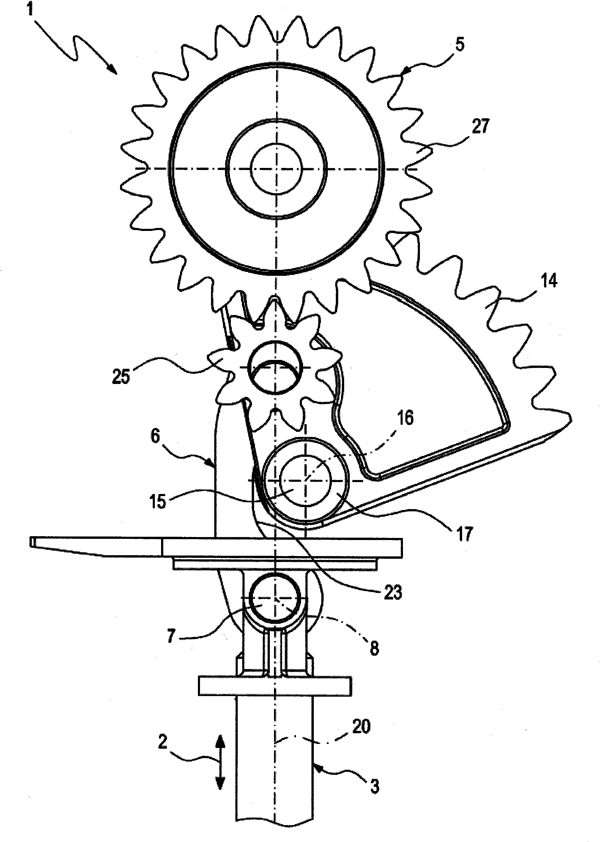 Actuating drive for bidirectional actuator