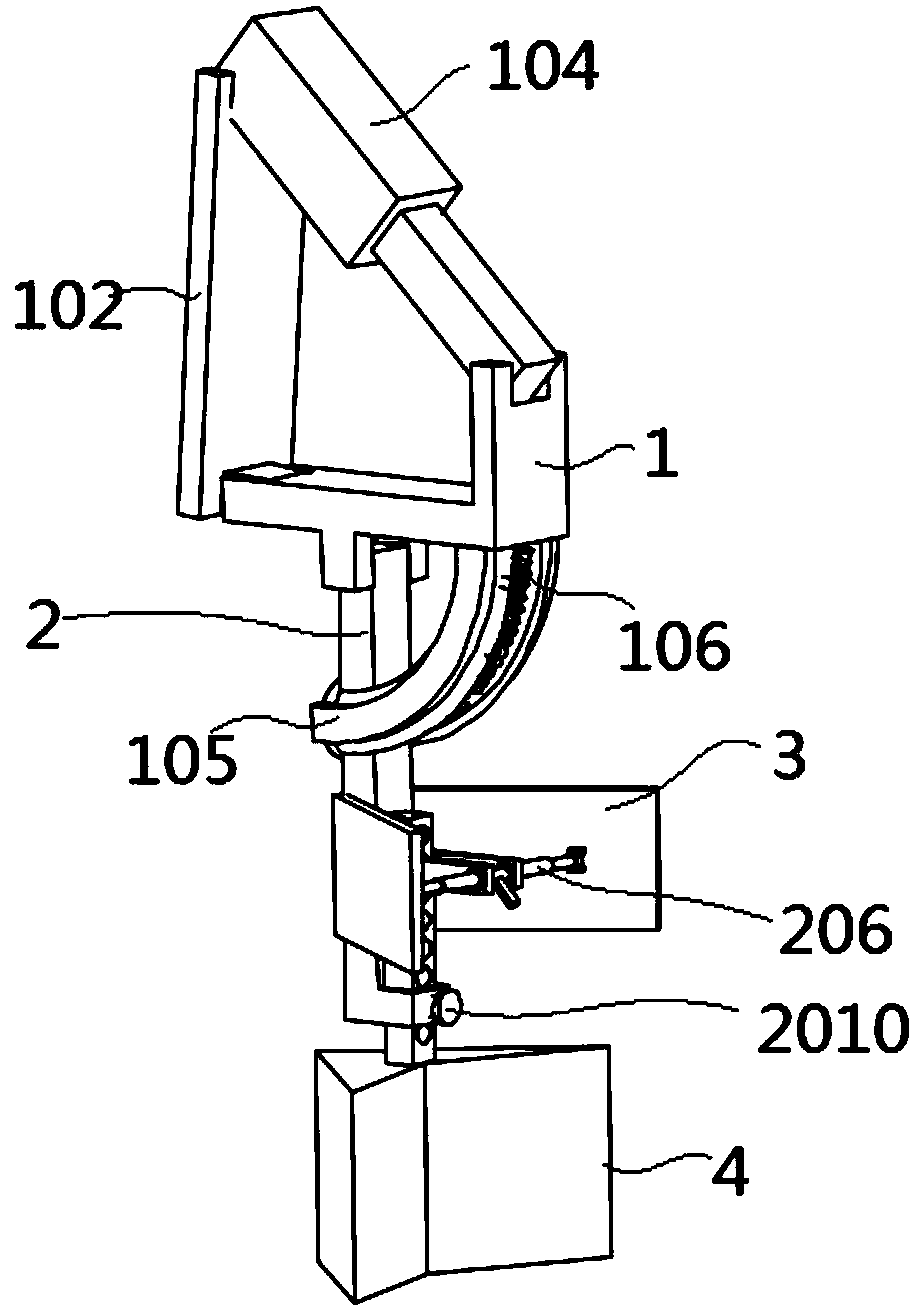 Trenching frame for trenching machine