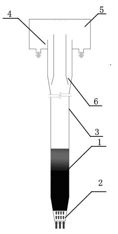 Simulation method of upflow biological hydrogen production reactor flow field