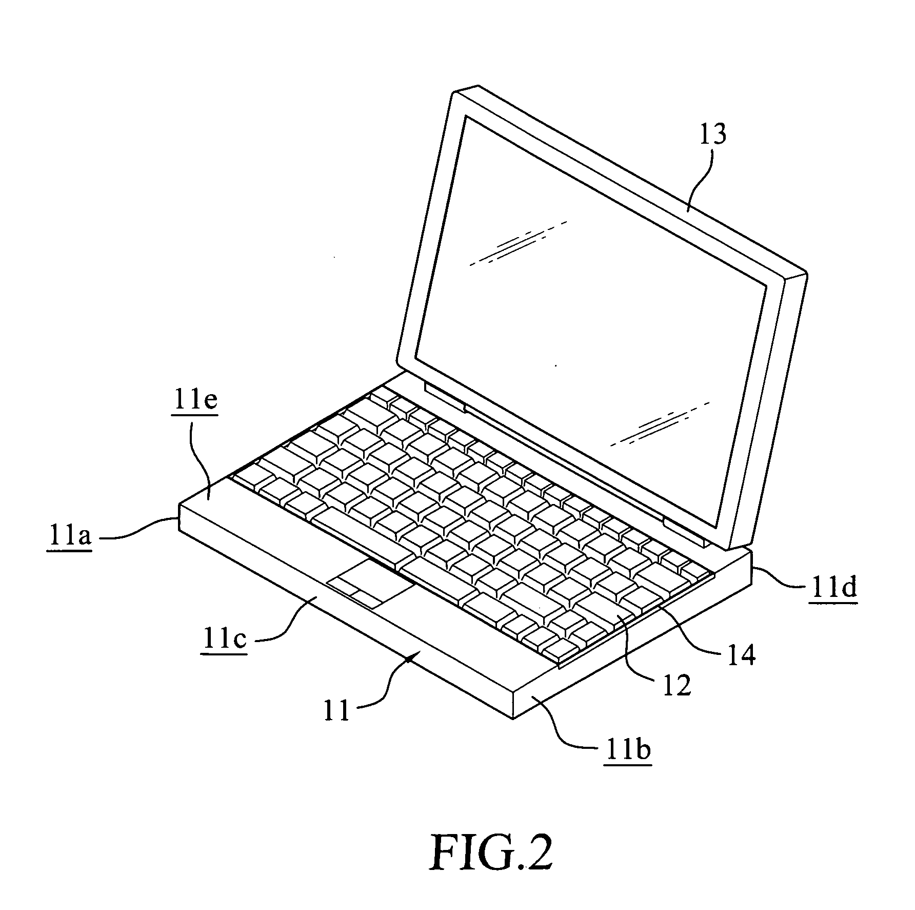 Portable electronic device with drainage structure