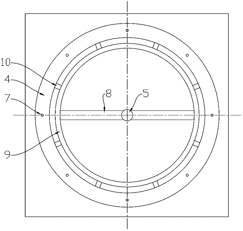 One-box multi-piece casting mold and casting method for brake disc castings
