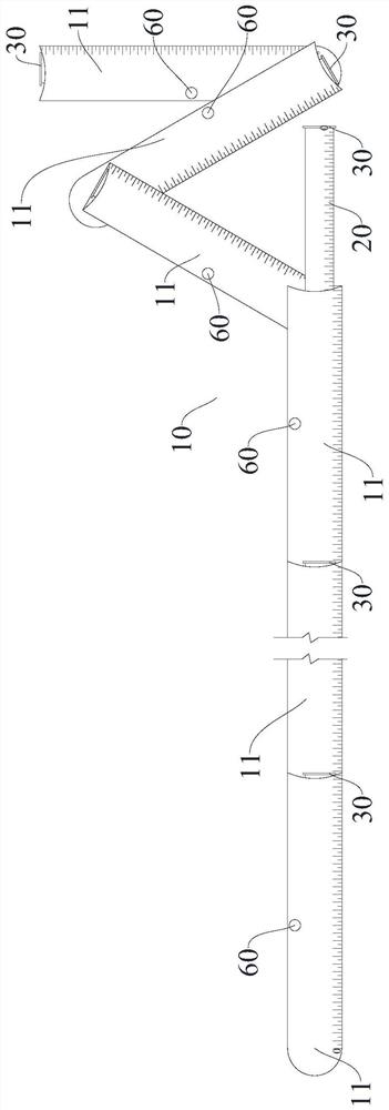 Distance measuring device for electric power construction