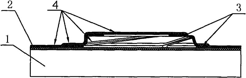 Spare part membrane-coating method before partially plating gold on reed