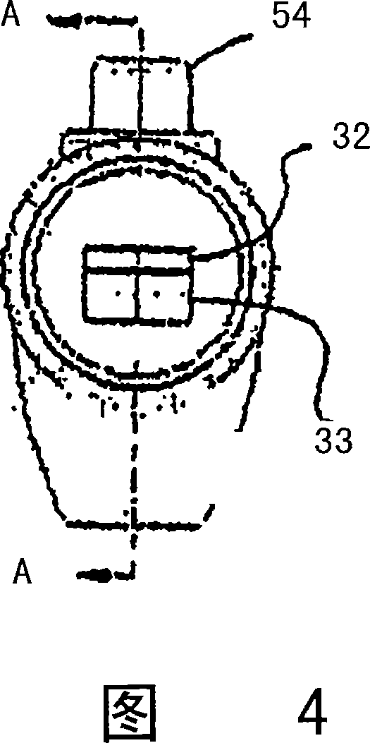 Security device including linearly moving member