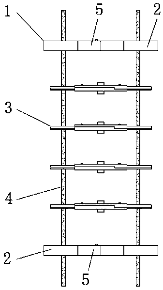 Assembly type steel bar framework rapid forming lap joint structure