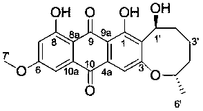 Anthraquinone compound derived from aspergillus versicolor and application thereof in preparation of human esophageal cancer resisting drugs
