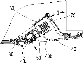 Installation device for human body sensor and air conditioner