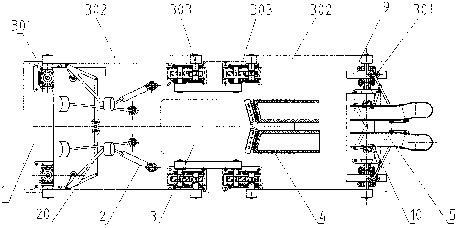 Connecting rod coordination-type breast stroke training machine