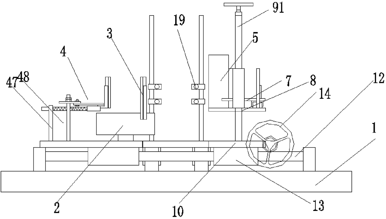 Semi-mechanical equipment for welding cup handle with cup body of glass cup and using method thereof