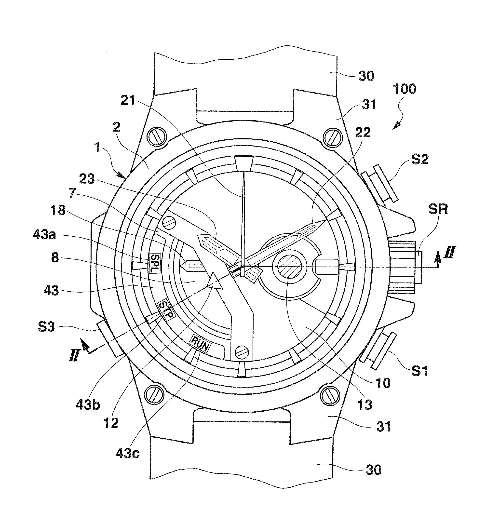 Dial plate structure and watch