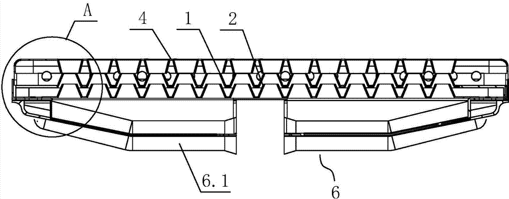 Convex hole plate type combustor