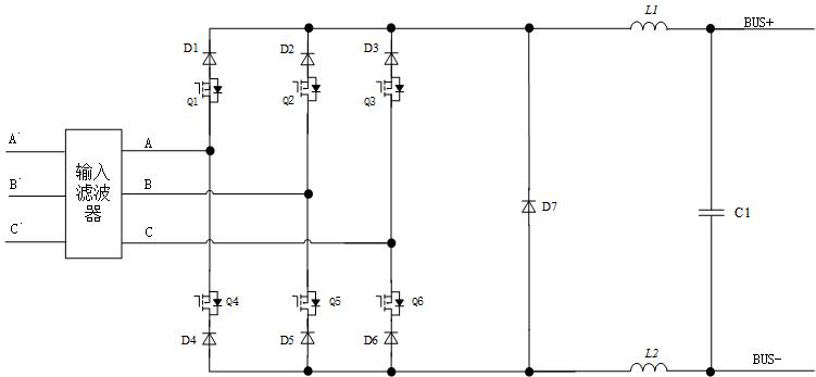 Three-phase buck-boost rectification converter and control method thereof