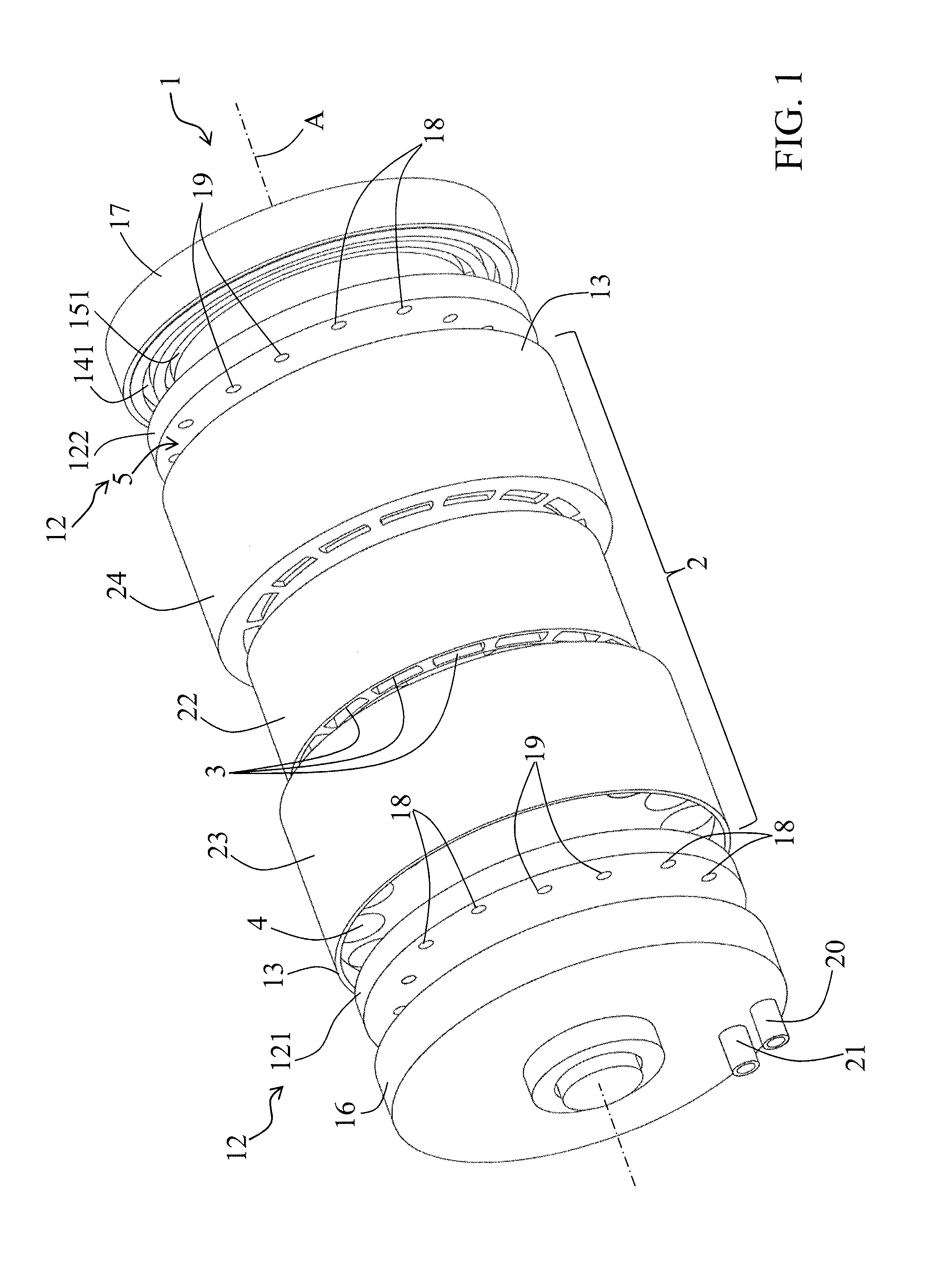 Thermal generator with magnetocaloric material