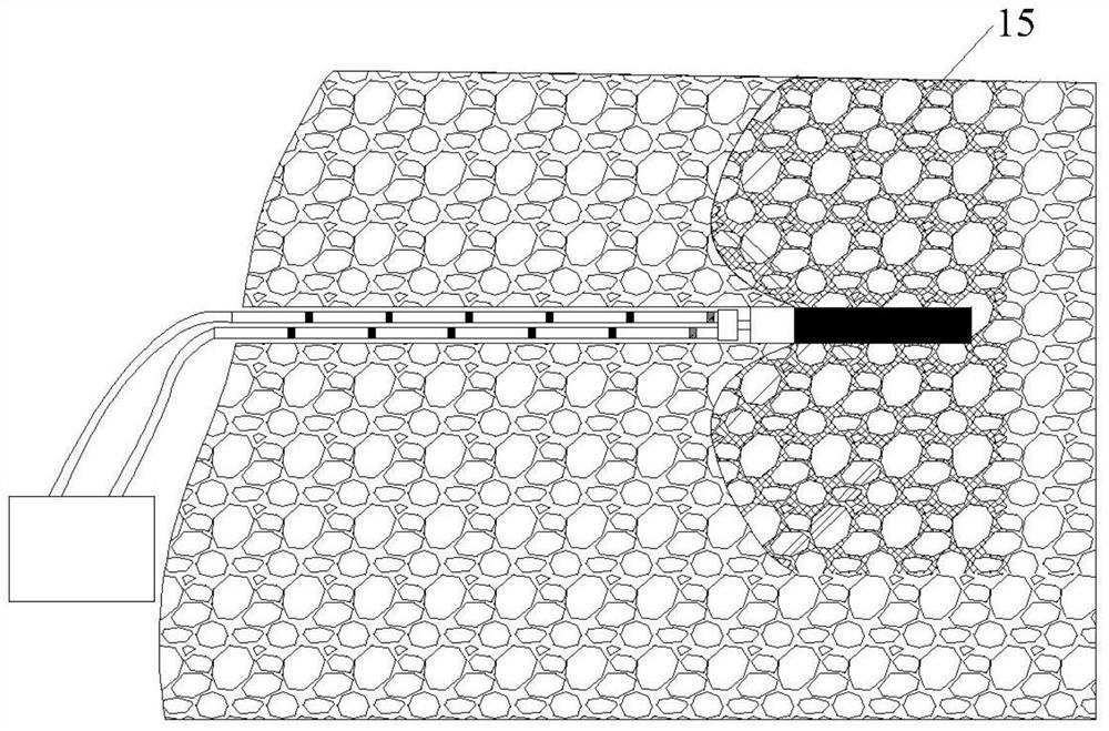 Coal and rock mass deep hole subsection grouting reinforcement device and reinforcement method