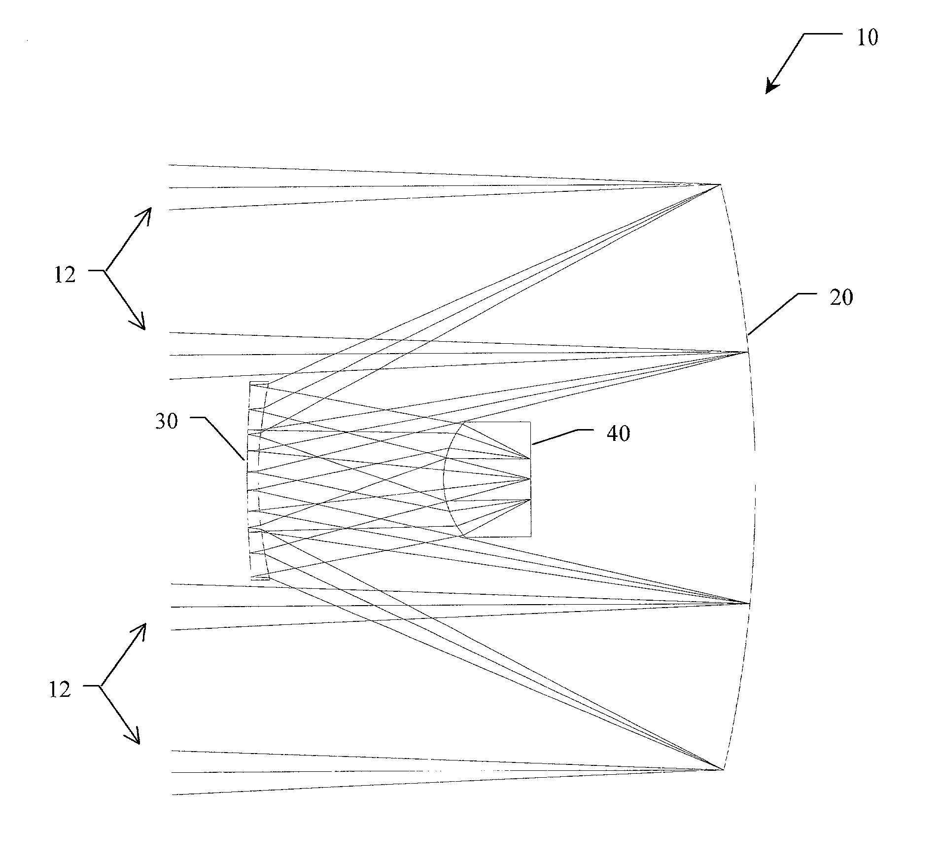 Optical system for simultaneous imaging of LWIR and millimeter wave radiation