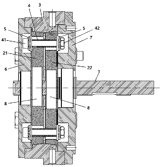 Cycloidal speed reducer capable of automatically compensating back clearance