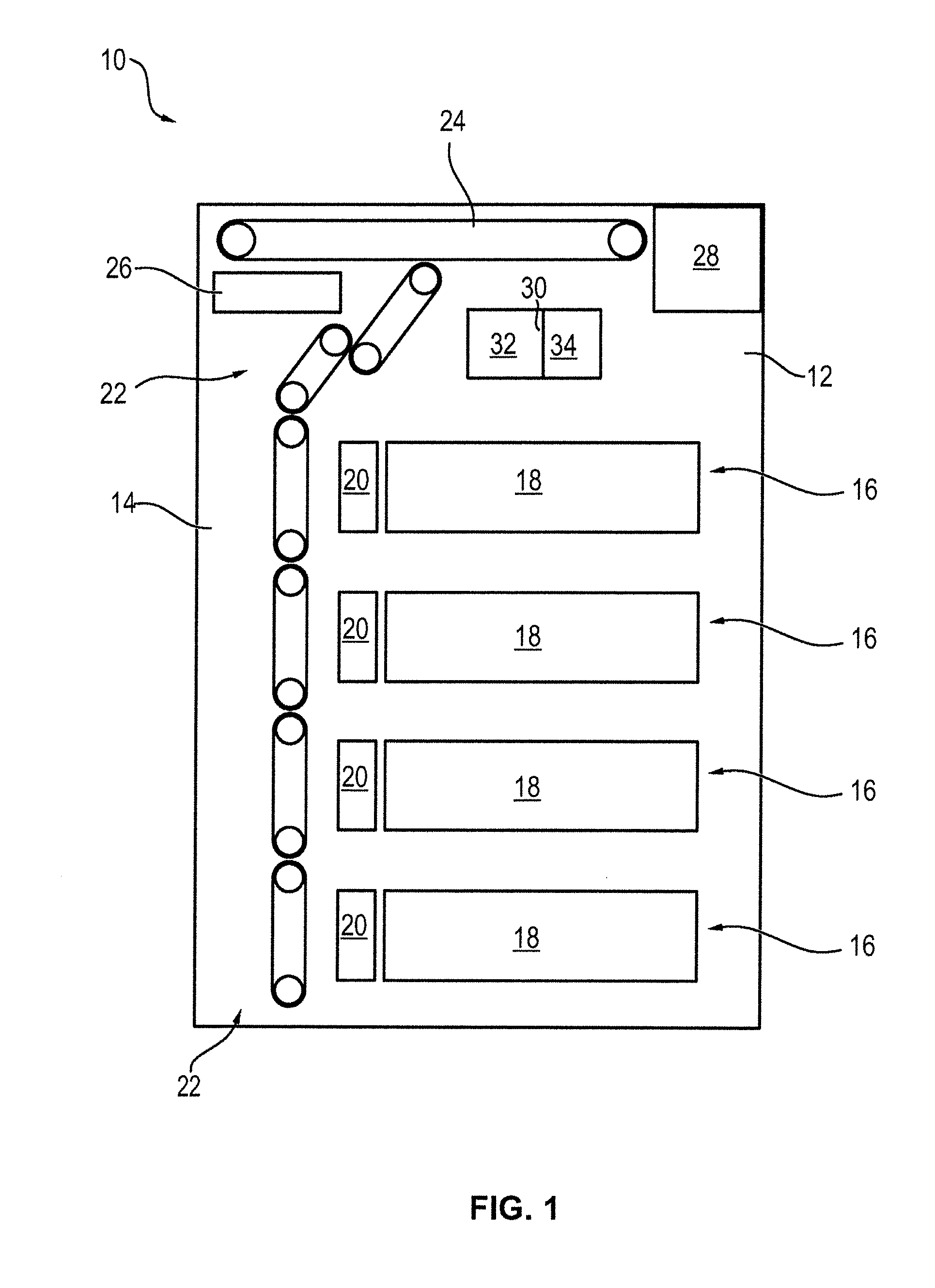 Device for handling notes of value