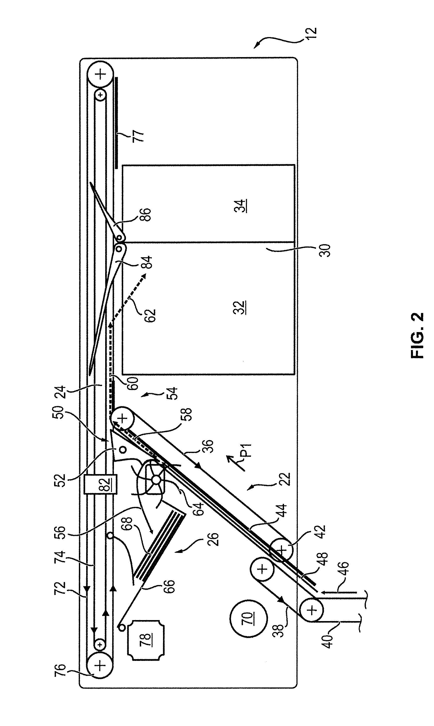 Device for handling notes of value
