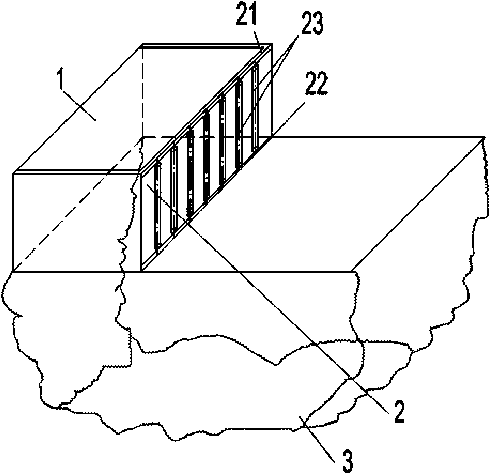 Simple sliding grid anti-blocking gully