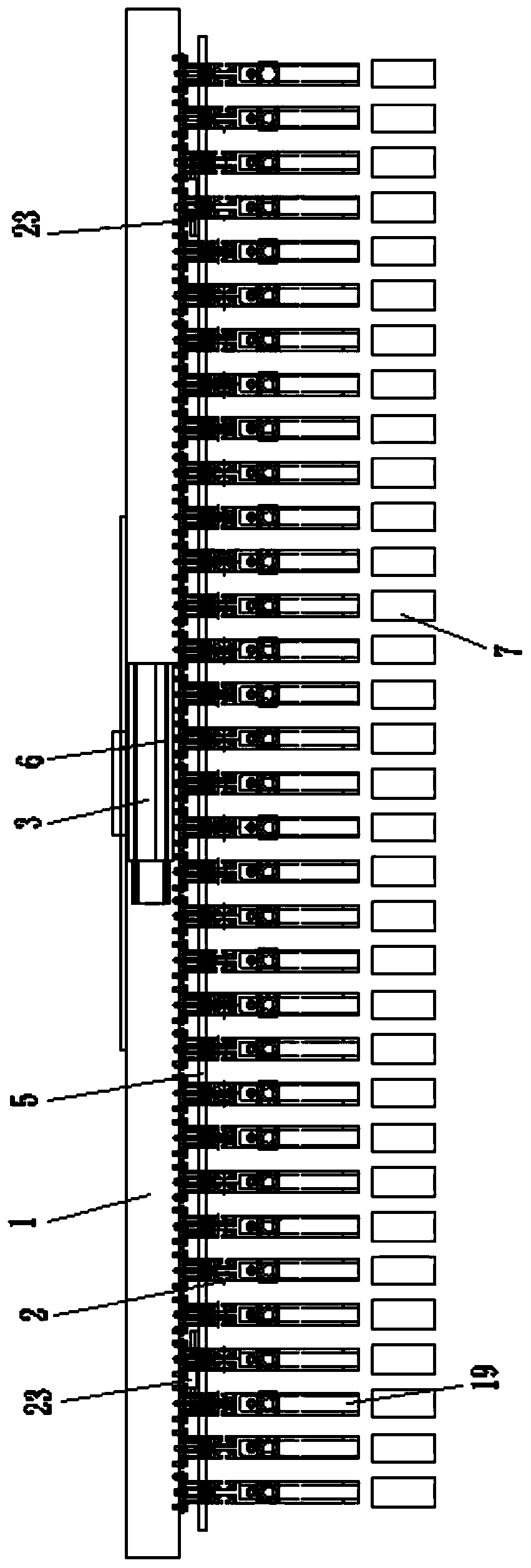 Brick blank clamping and conveying clamp device with rotation function