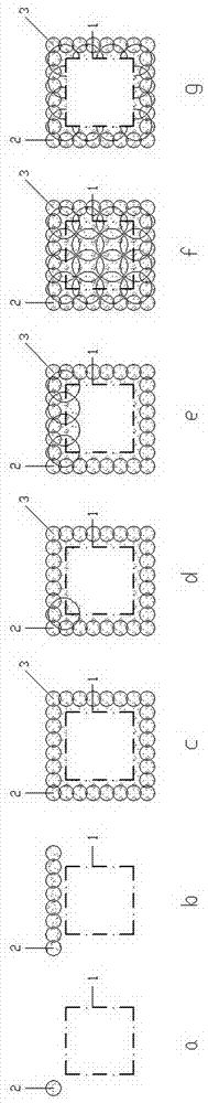 Construction method of water sealing system of deep foundation