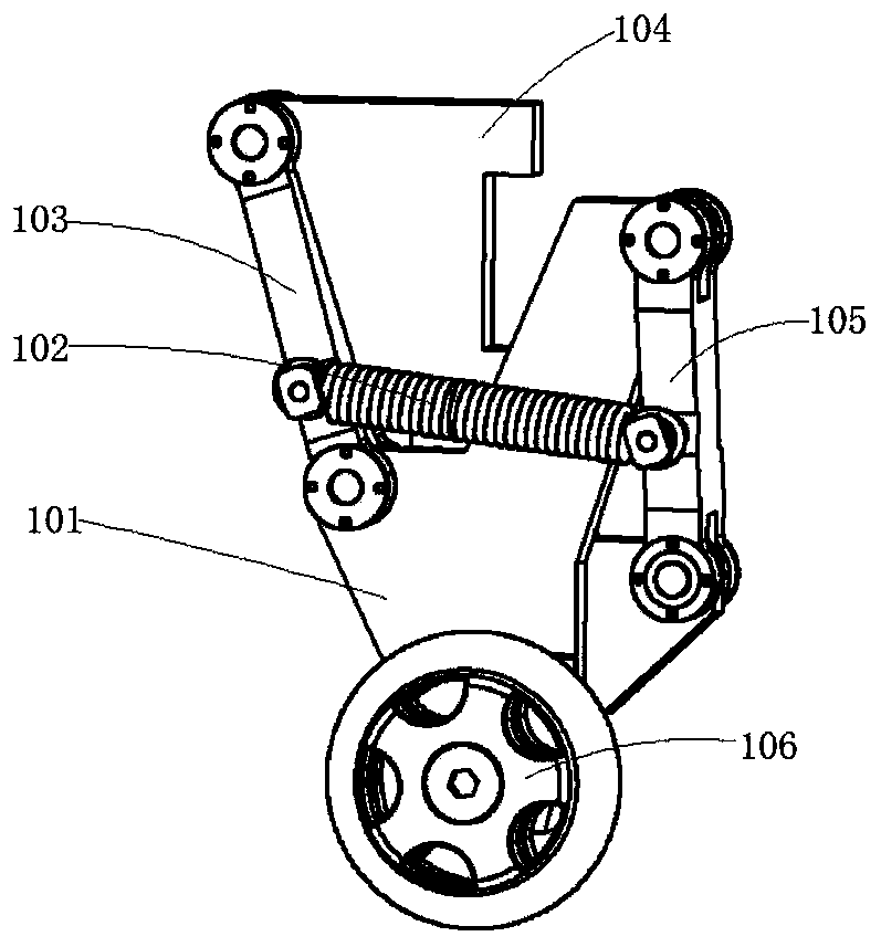 A passive support obstacle avoidance device, a stair-climbing robot and a stair-climbing method thereof