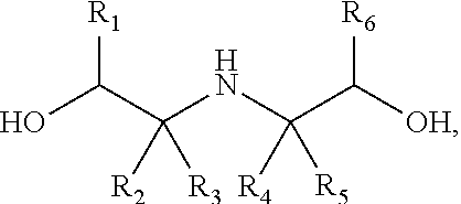 Process for removing acidic compounds from a gaseous effluent with an absorbent solution based on dihydroxyalkylamines bearing severe steric hindrance of the nitrogen atom