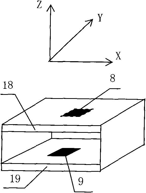 Airplane steering wheel multi-axis force measurement component and measurement method thereof