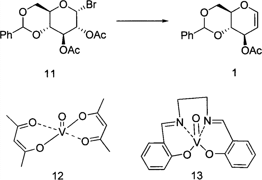Preparation method of 4,6-O-benzylene-3-O-acetyl-D-glucal