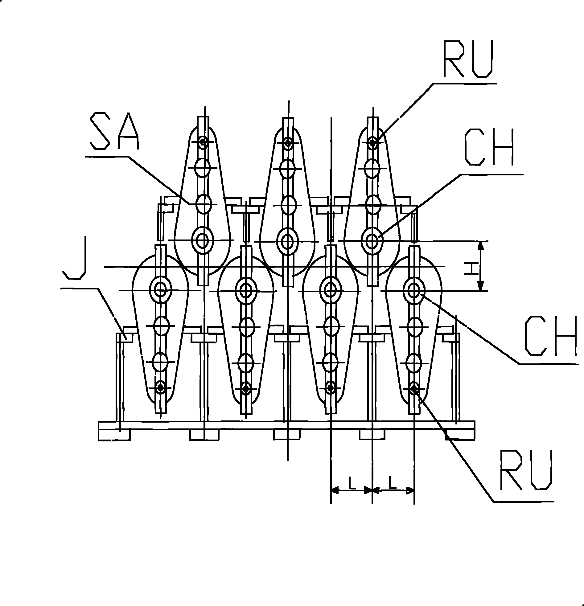 Building block system type tube stretcher