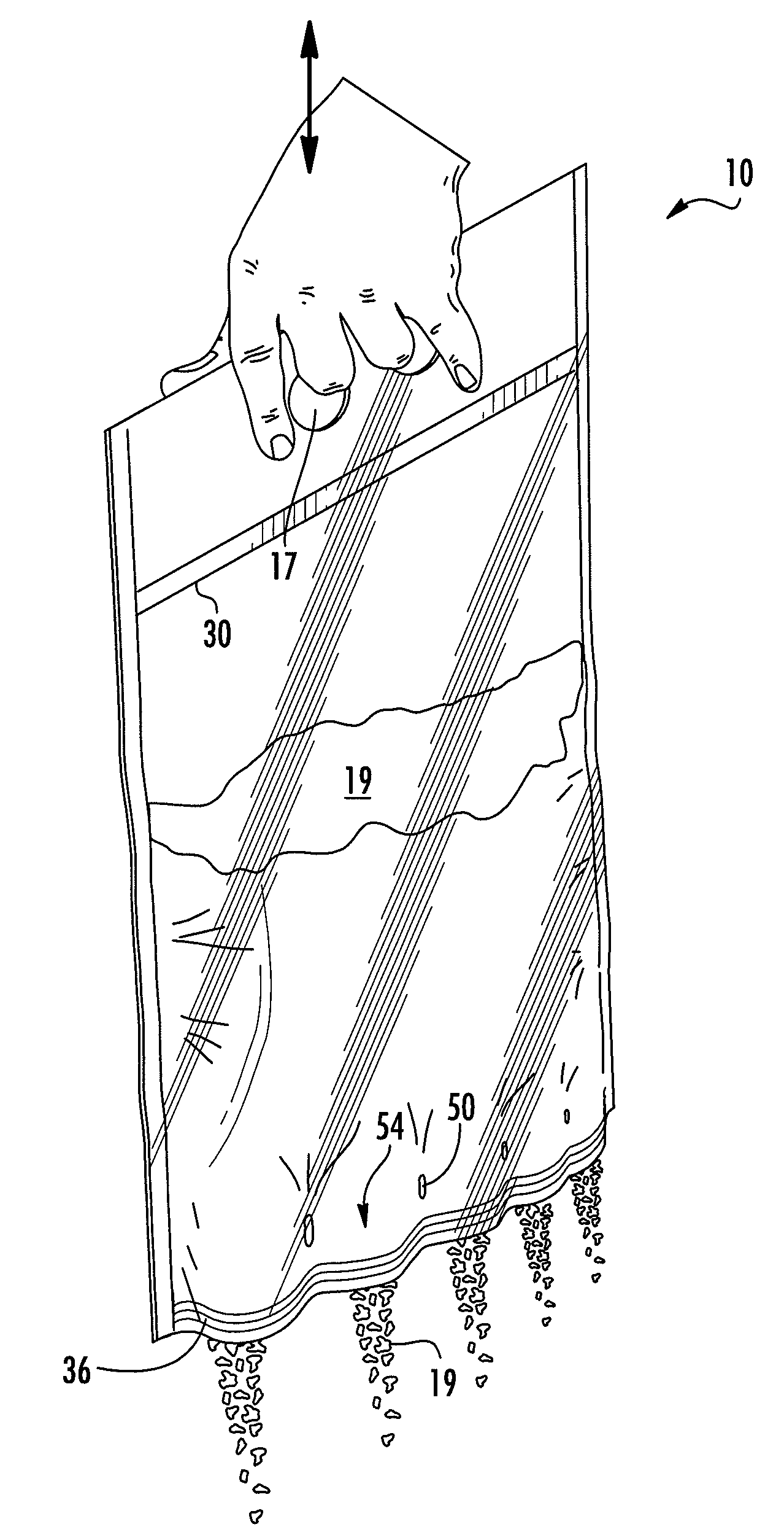 Package for Dispensing a Flowable Particulate Material