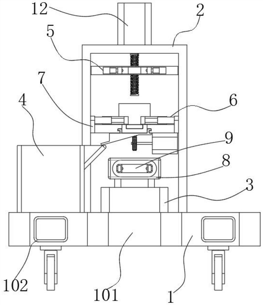 Dismounting and replacing device for drill pipe coupling or joint