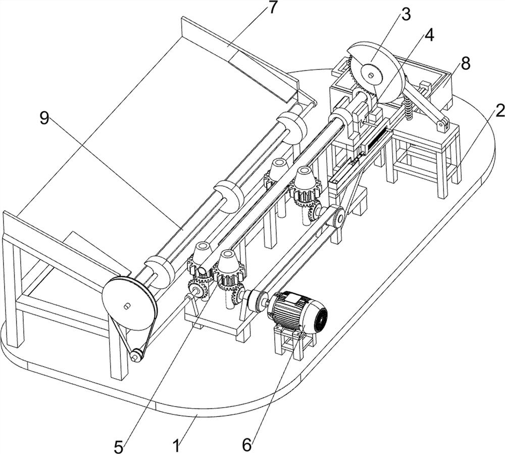 Equidistant cutting device for plastic pipe