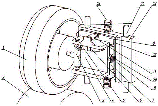 Electric wheel experimental device and method with steering function