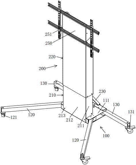 Foldable moving frame device