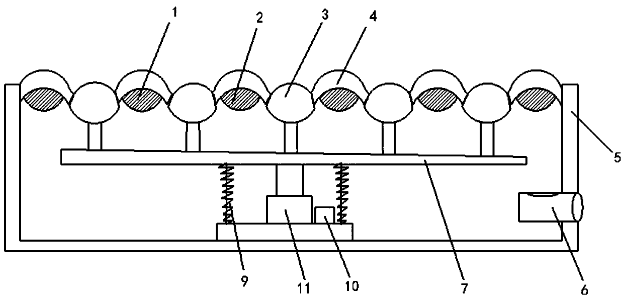 Foot-operated automatic drainage device for urinal