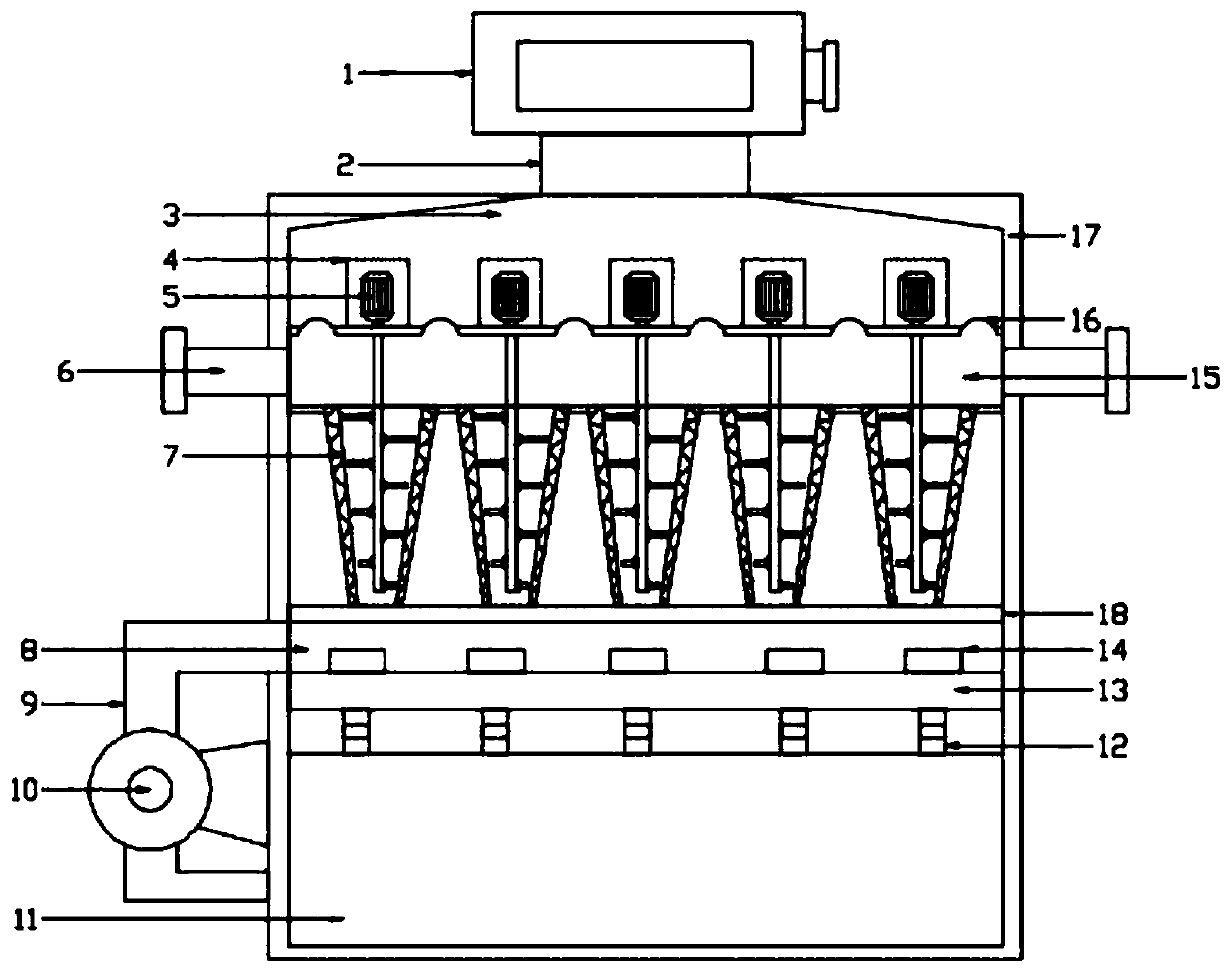 Distillation device used for chemical production