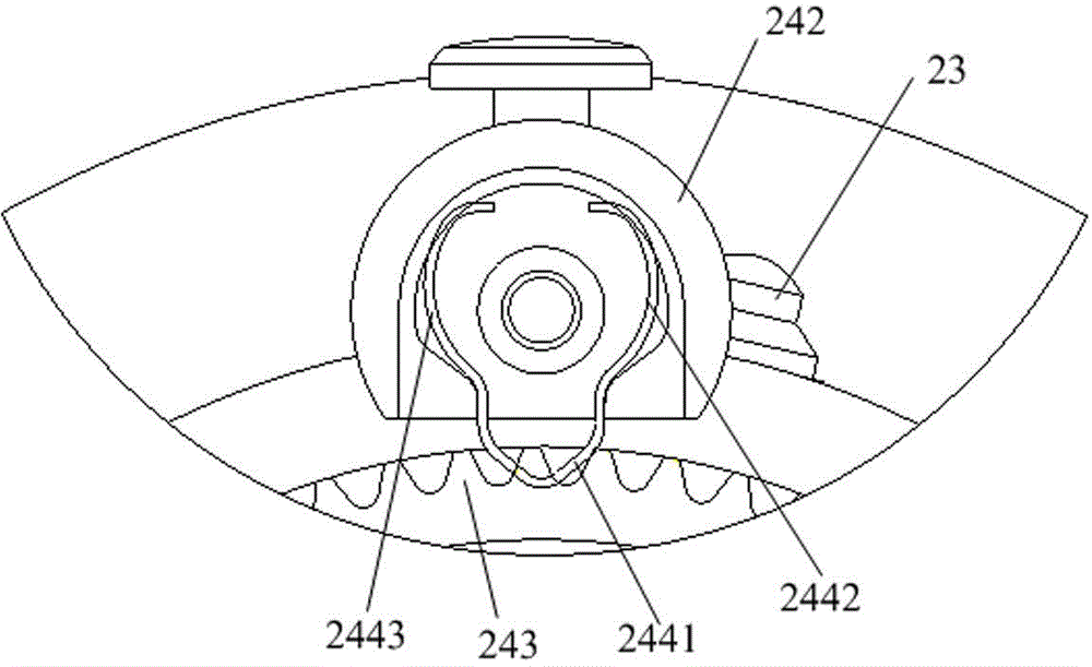 Fishing reel brake wrench ticking mechanism