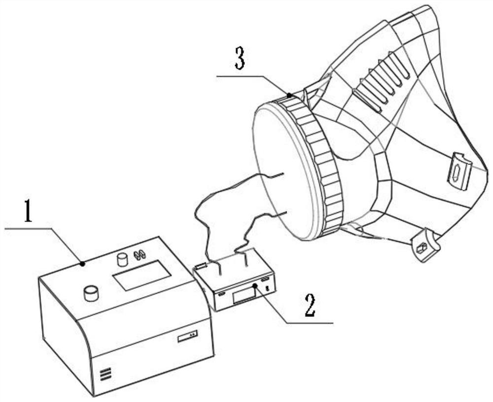 Respirator flow rate control device based on synchronous intermittent ventilation