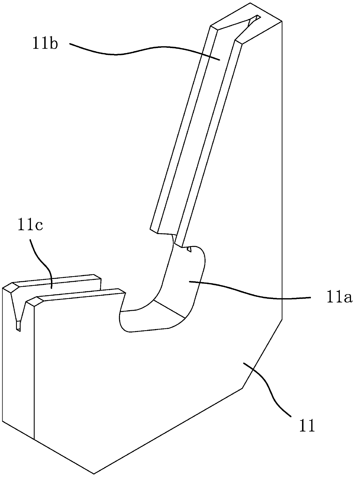 Conveying device for substrates of touch screens