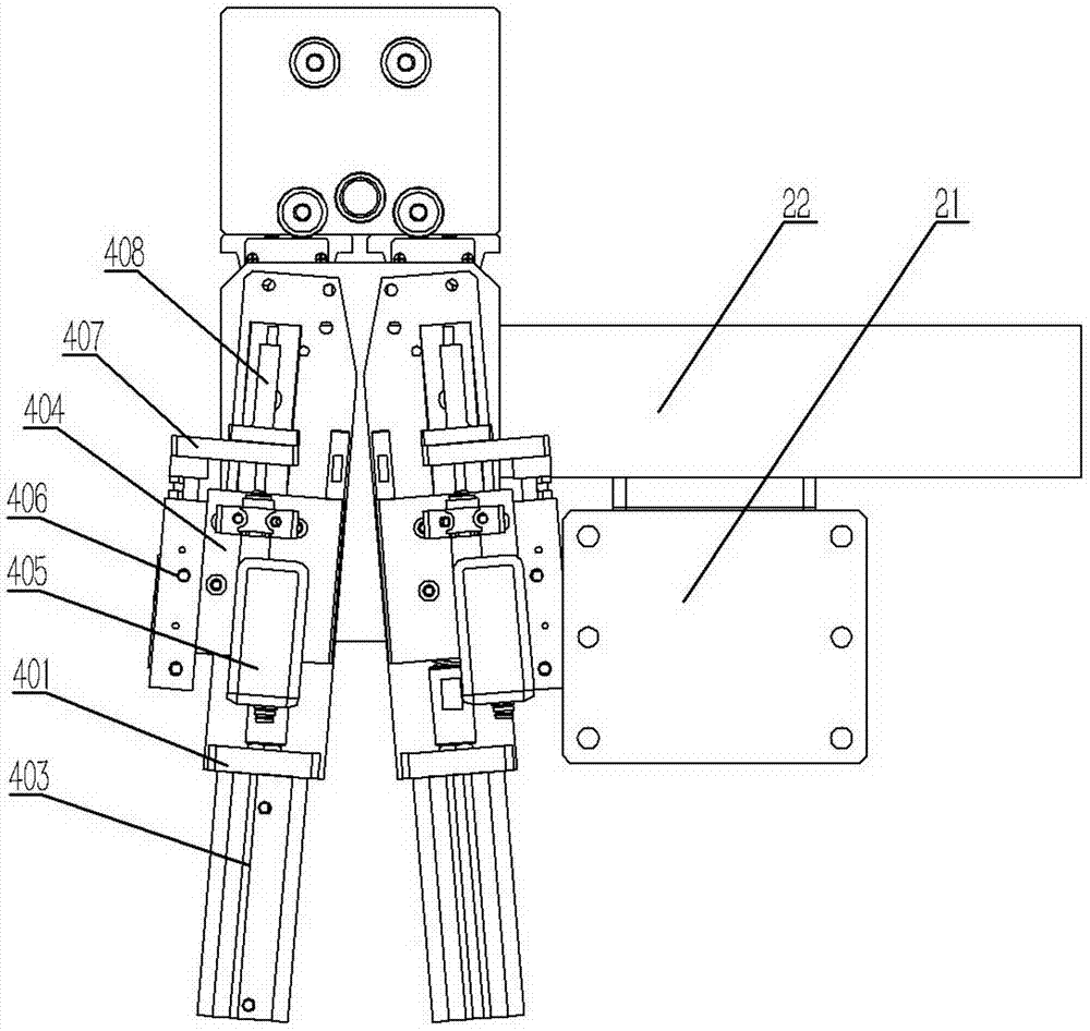 Detecting mechanism of automatic assembling and detecting machine for door locks