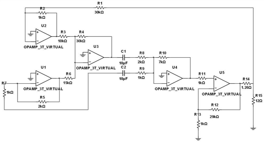 Sensor excitation circuit based on D-type power amplifier