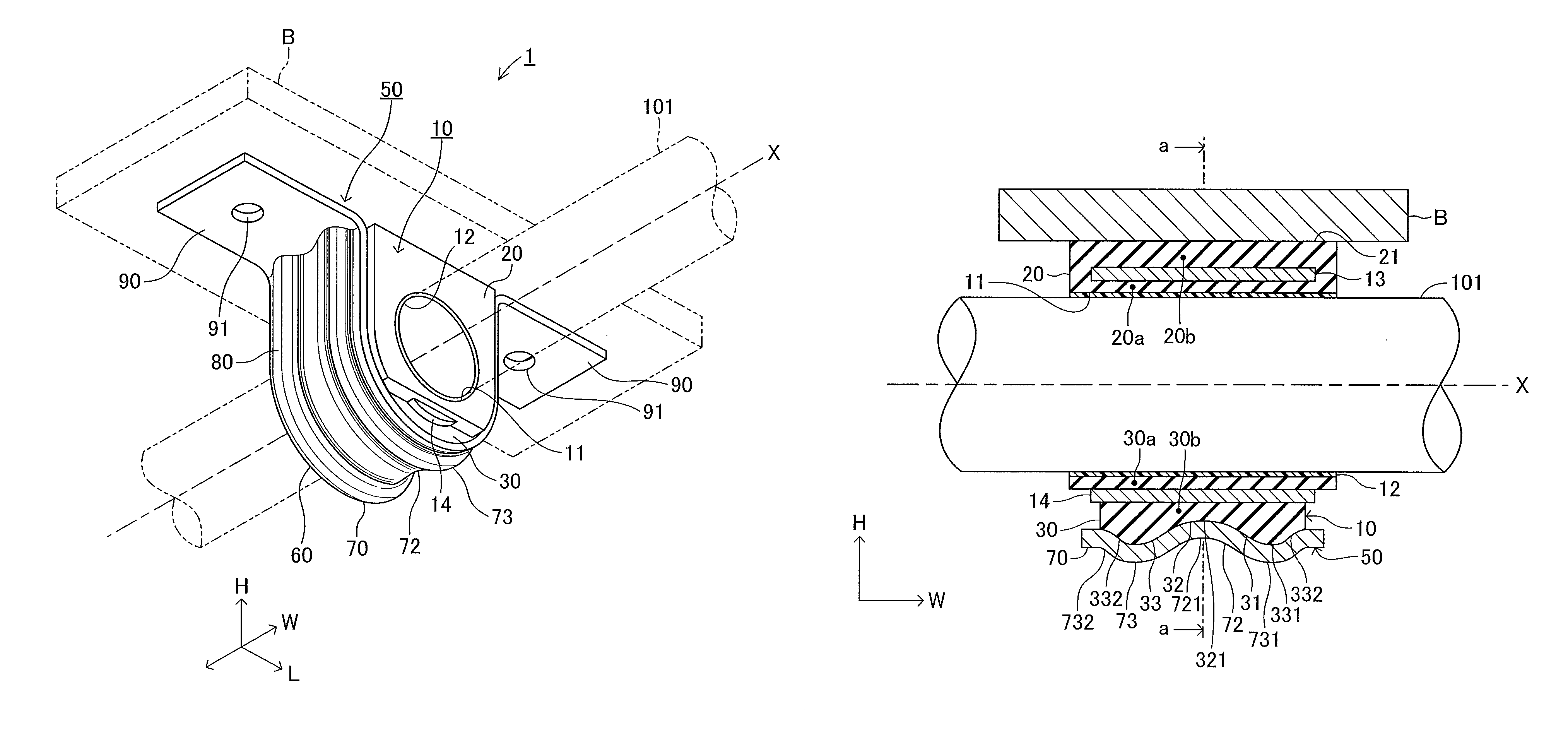 Stabilizer bar support device