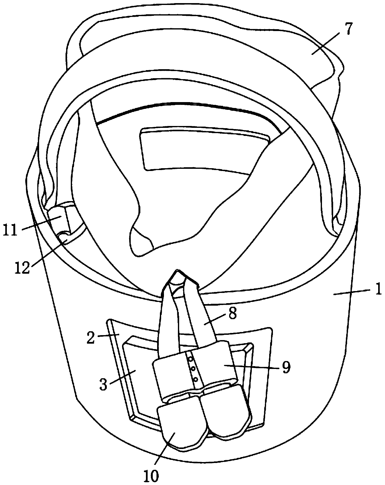 Portable bag inlaid with 3D embossment and 3D embossment inlaying method thereof