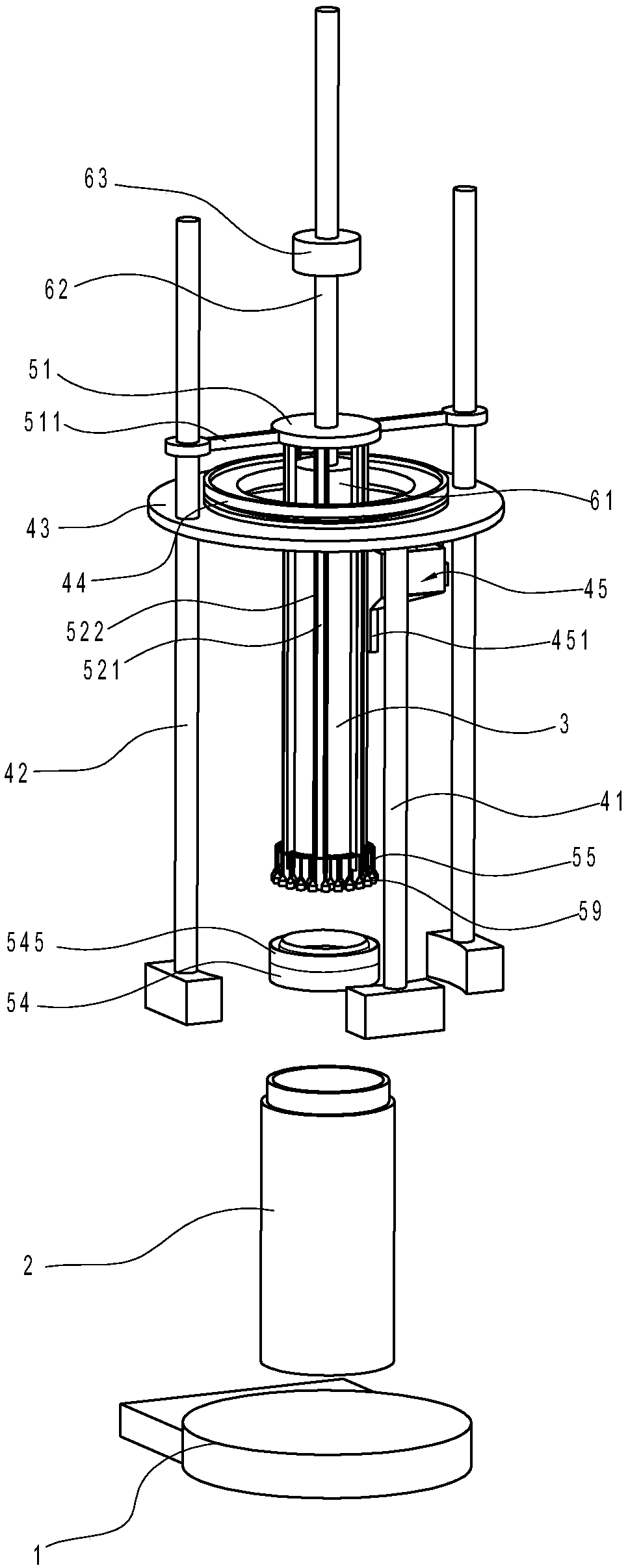 Easy-to-operate hollow sand cylinder sample preparation device and method