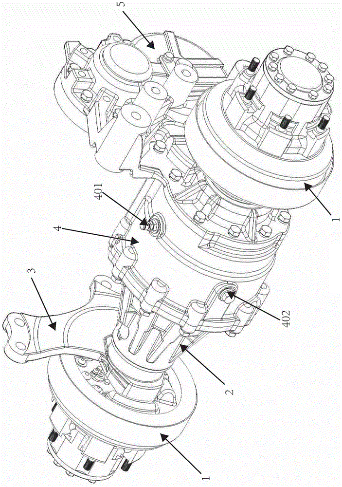 Electric forklift, axle box and its gearbox cover