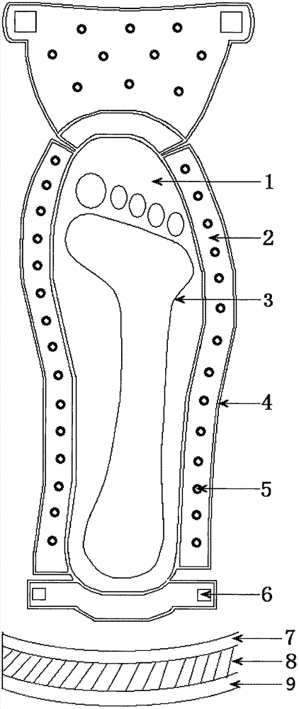 Foot wrapping pad with sweat-absorbing, warm-keeping and environment-friendly effects