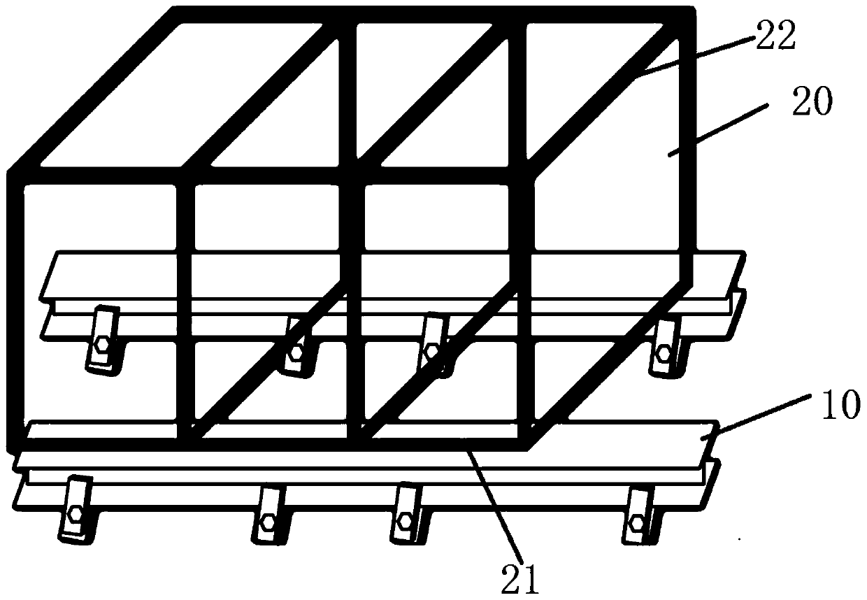 Transverse mounting method for prefabricated modular elevator