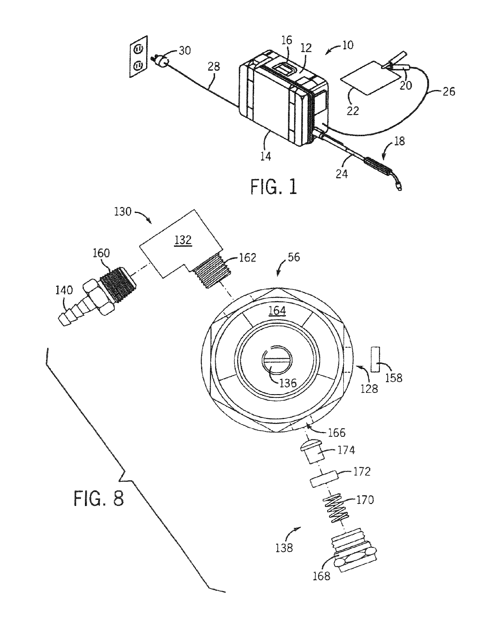 Gas system for wire feeding devices
